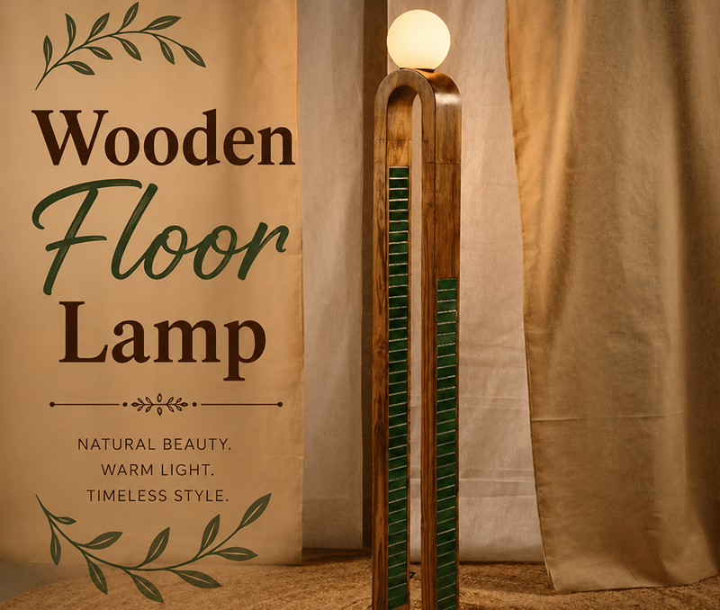 Wooden Floor Lamp
